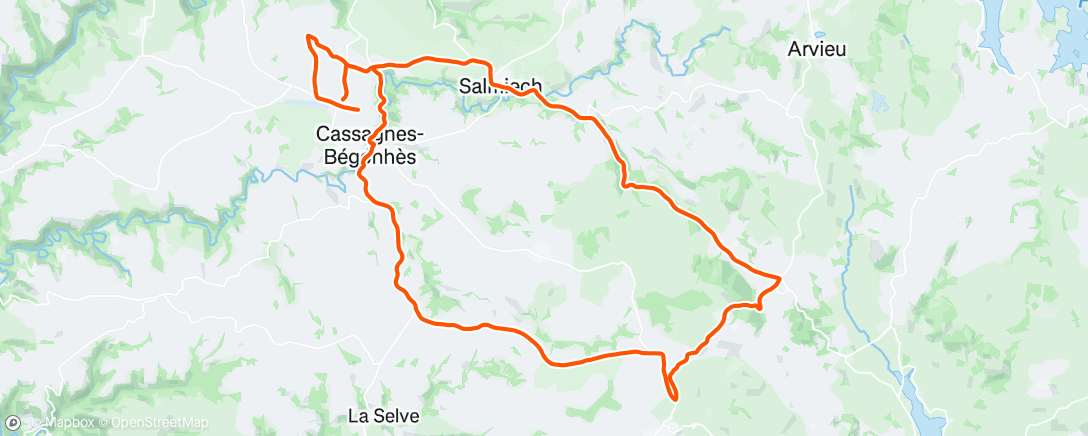Carte de l'activité