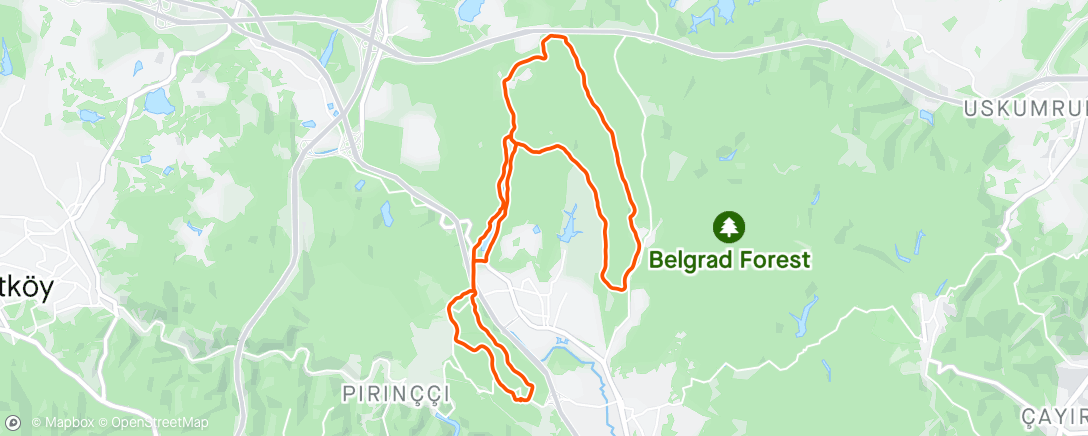 Map of the activity, Belgrad Ultra