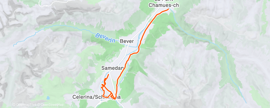 Карта физической активности (Afternoon Nordic Ski)