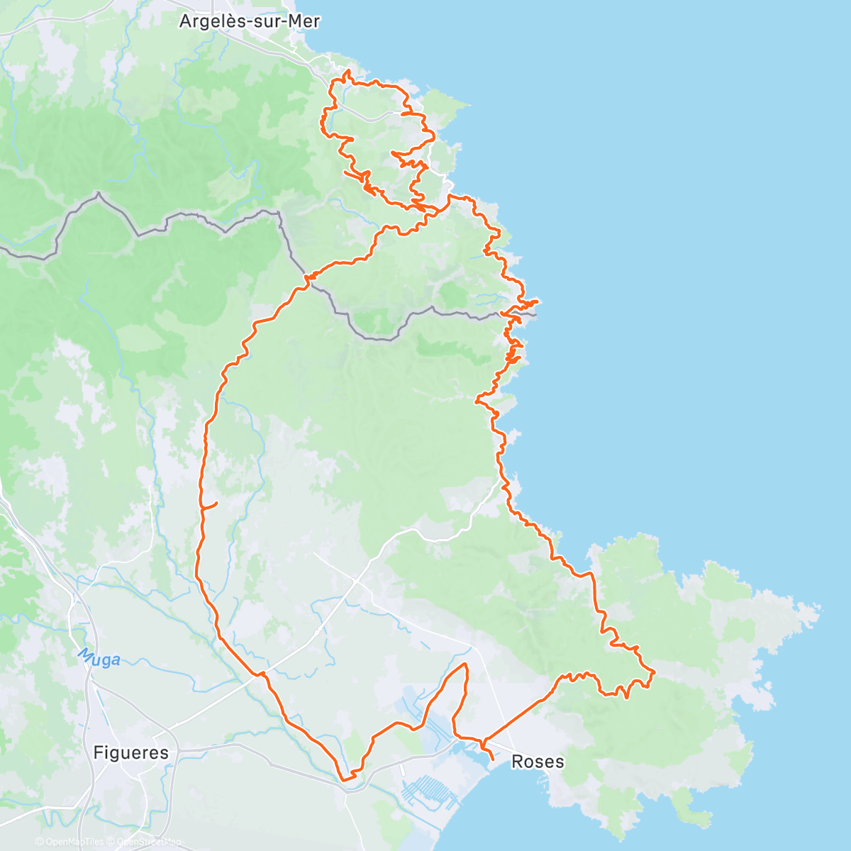 Map of the activity, Stage 🇪🇸 J3: sortie endurance