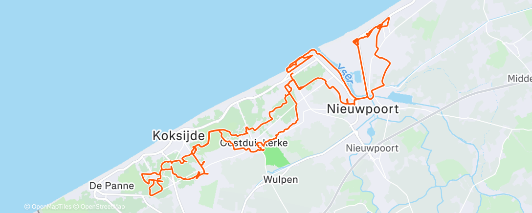 Mappa dell'attività Morning Ride