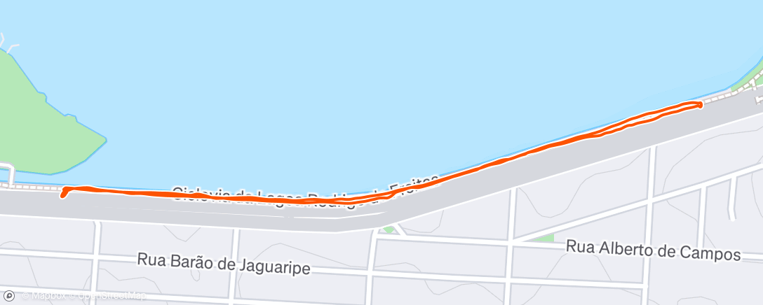 Map of the activity, Corrida matinal