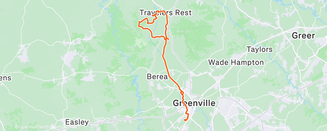 Map of the activity, ☀️75° Christmas Eve ride with the ladies 🎄🚴🏽‍♀️🚴🏻‍♀️🚴🏻‍♀️ then church for 🕯️service 🙏🏽