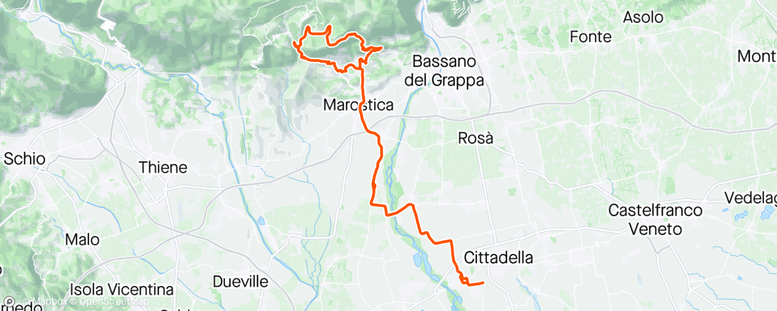 Map of the activity, Ripetute Fontanelle