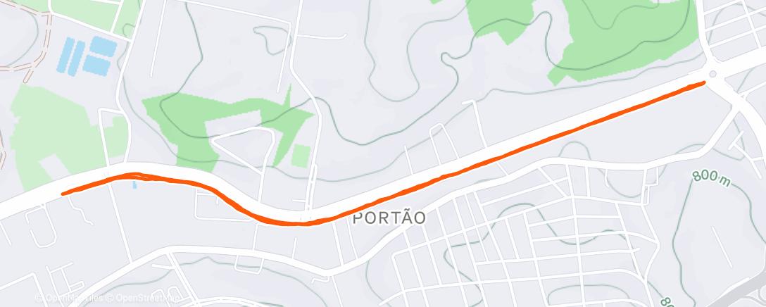 Map of the activity, Corrida  matinal