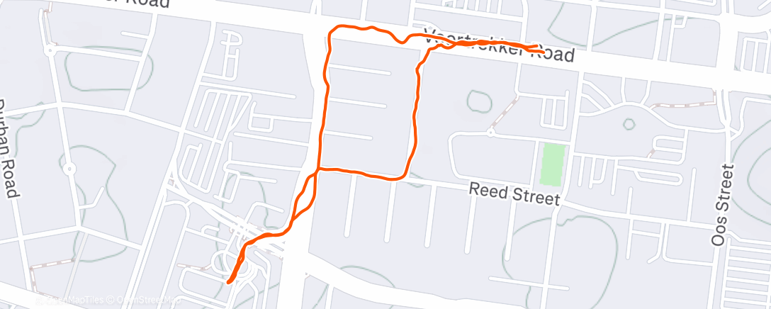 Map of the activity, Morning Walk