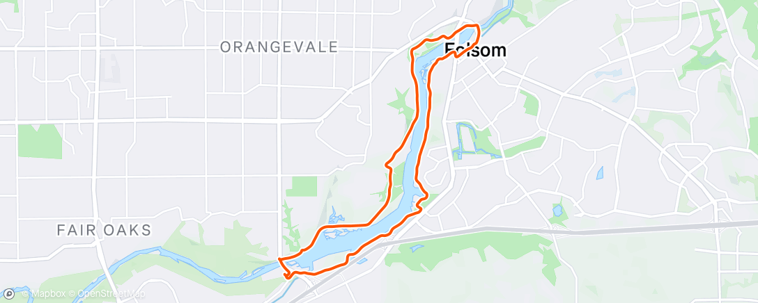 Map of the activity, Lake Natoma ccw