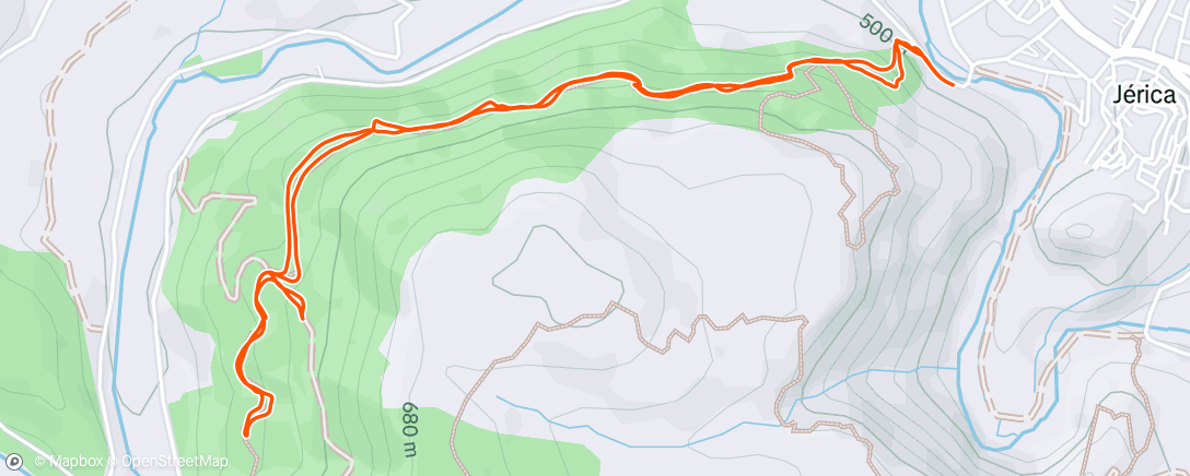 Map of the activity, Carrera de mañana