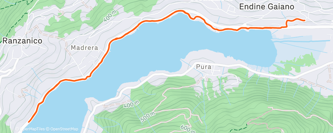 Карта физической активности (Afternoon Run)