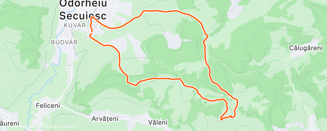 Map of the activity, Mondó, Veres-mart & Szarkakő kombó