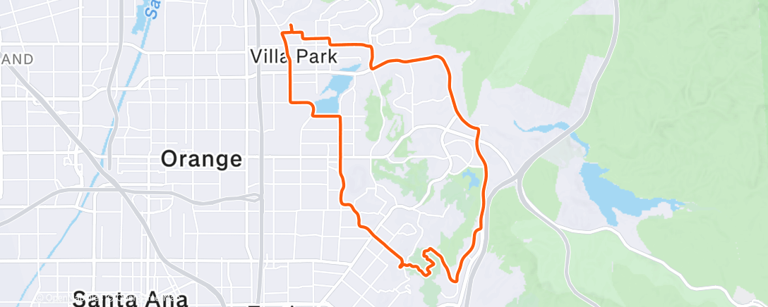 Map of the activity, Lunch Ride