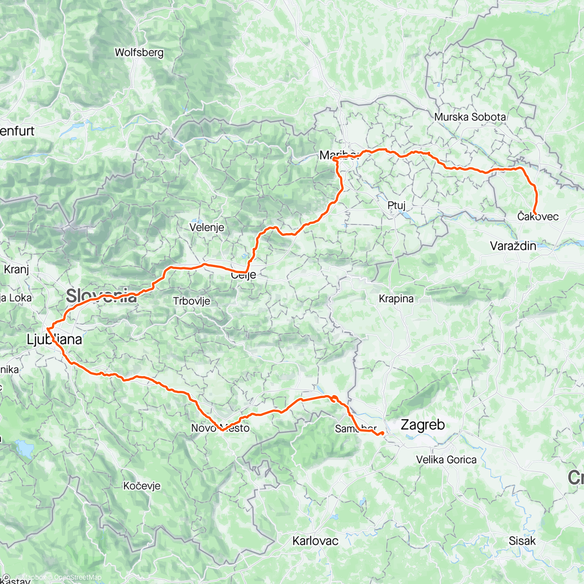 Map of the activity, Fleche Croatia 2024.