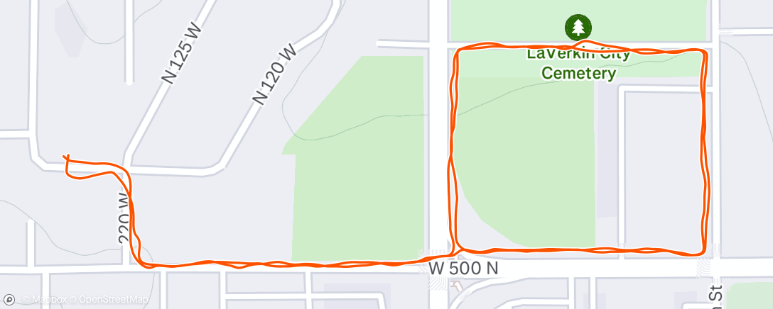 Map of the activity, Afternoon Walk