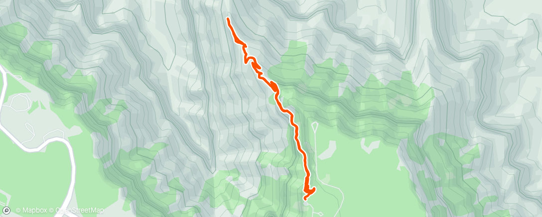 Mapa da atividade, South Kaibab trail