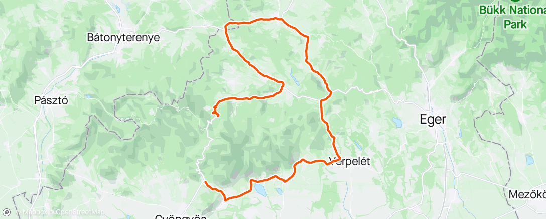 Map of the activity, Mátra Ring 2024