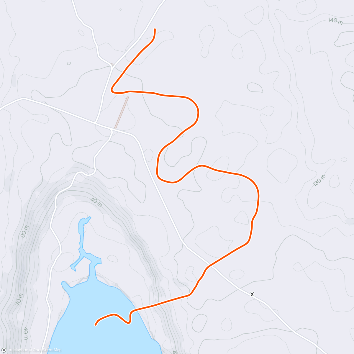 Map of the activity, Zwift - UP to workout in Makuri Islands