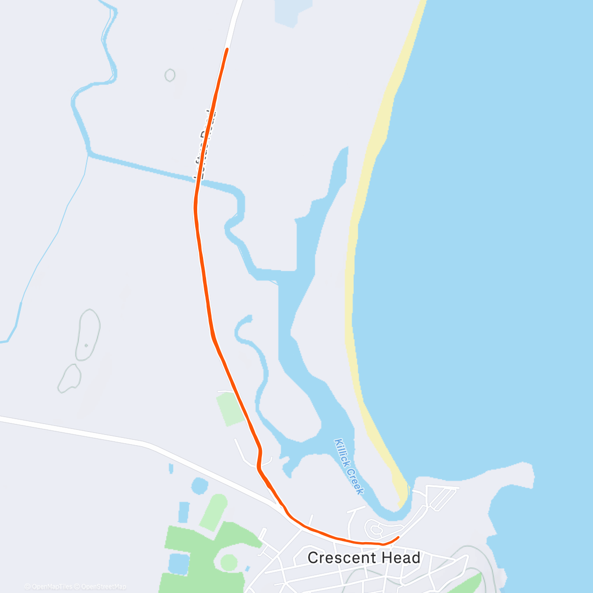 Карта физической активности (Afternoon Run)