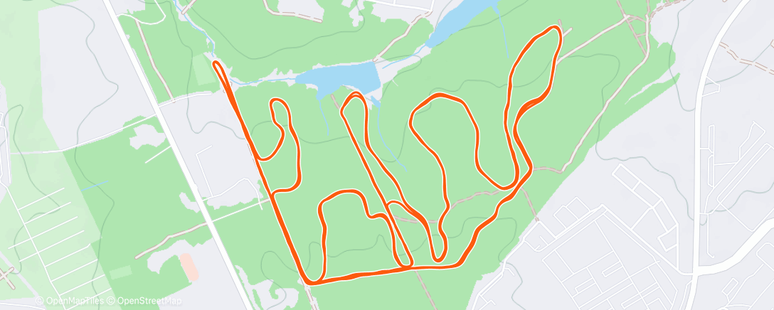 Map of the activity, Afternoon Nordic Ski - Late Outing