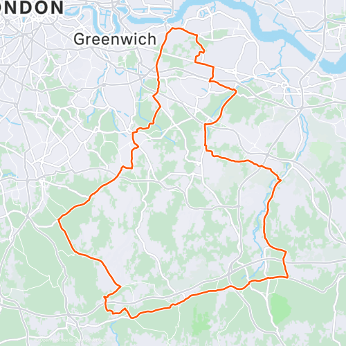 Wild Wild Westerham 92.6 km Road Cycling Route on Strava