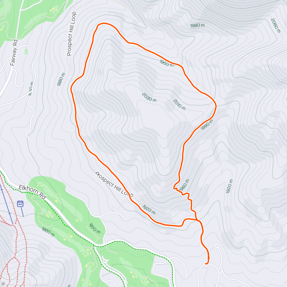 Map of the activity, Hiking with Jenn and the DAWGS