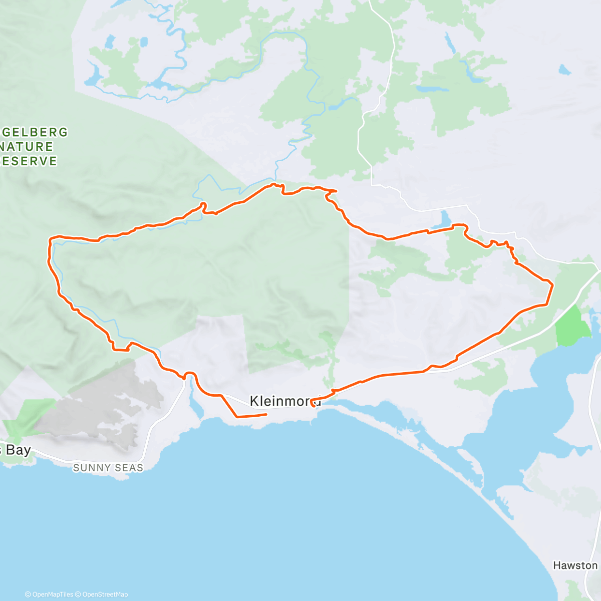 Map of the activity, Kogelberg loop