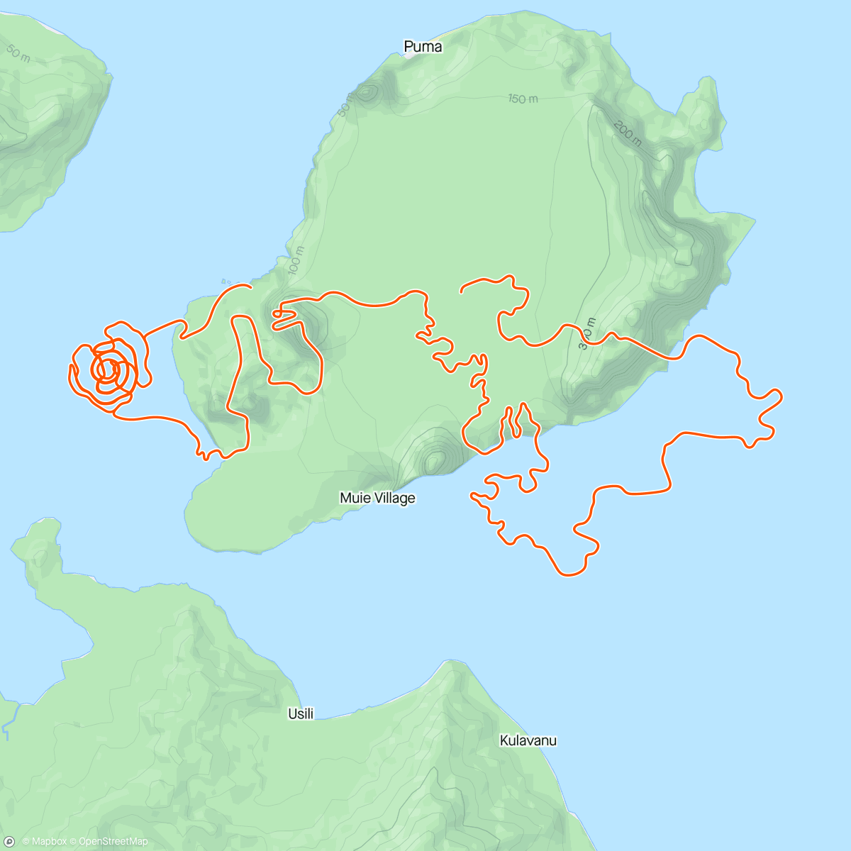 アクティビティ「Slowly getting the miles in」の地図