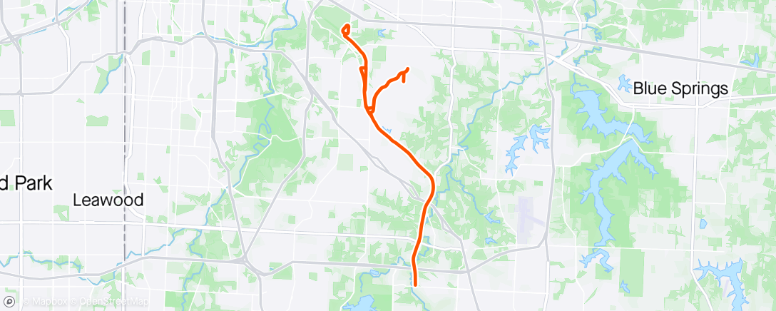 Map of the activity, Afternoon Ride