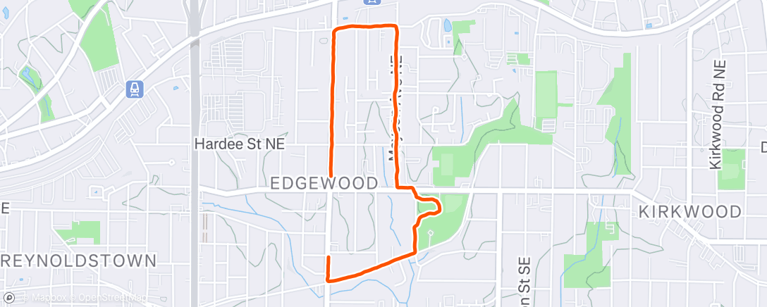 Карта физической активности (Afternoon Walk)