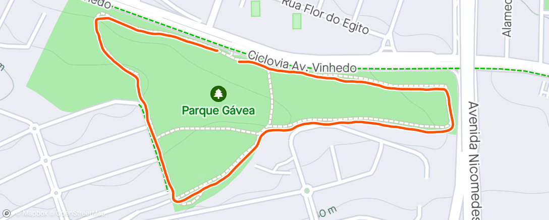「Corrida da tarde」活動的地圖