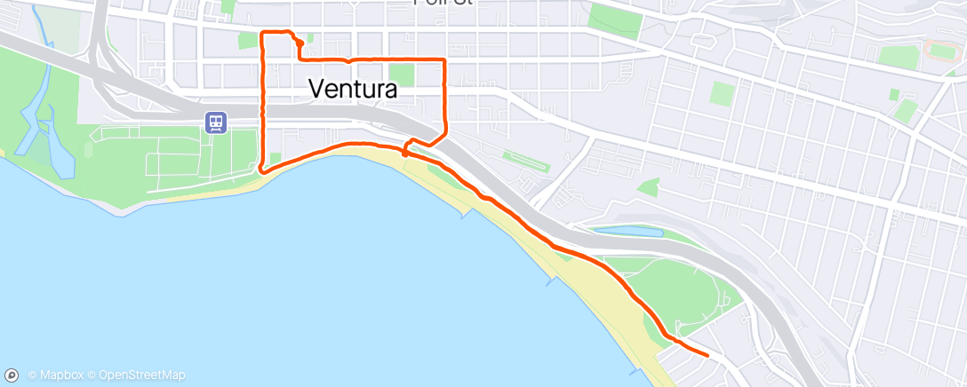 Map of the activity, AM Walk