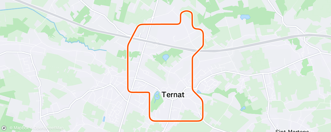 Map of the activity, MyWhoosh - Brussels Town Square