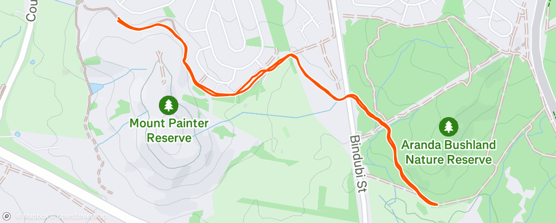Map of the activity, Morning Run