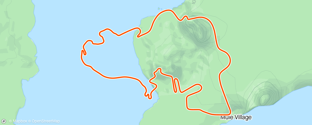 Carte de l'activité Zwift - Beach Island Loop in Watopia