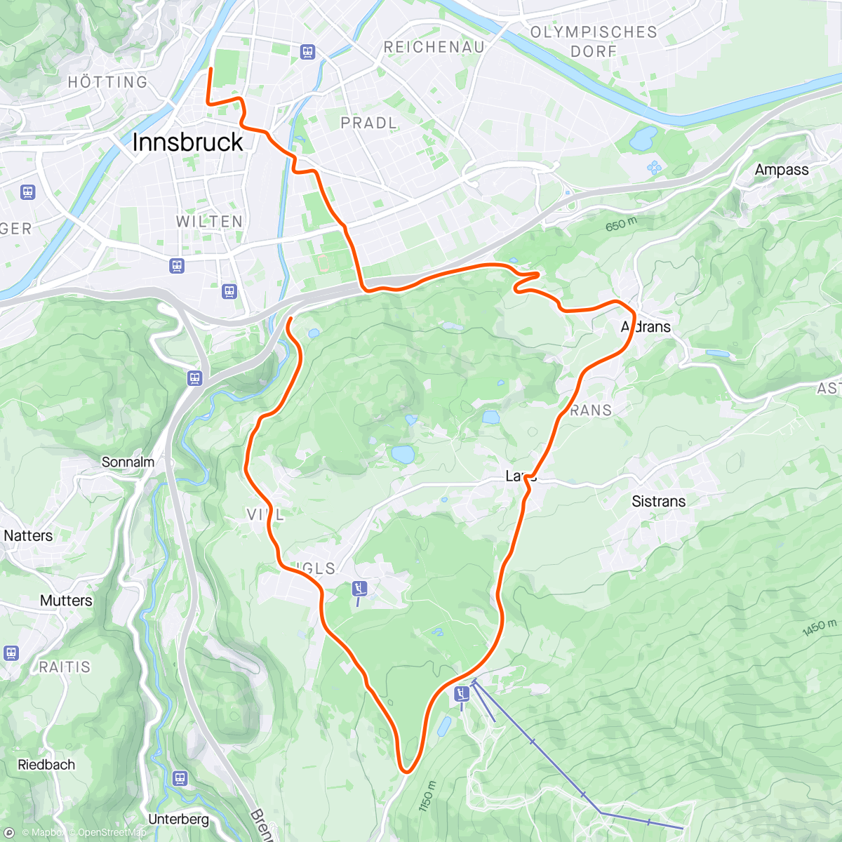 Map of the activity, Zwift - 2004 in Innsbruck