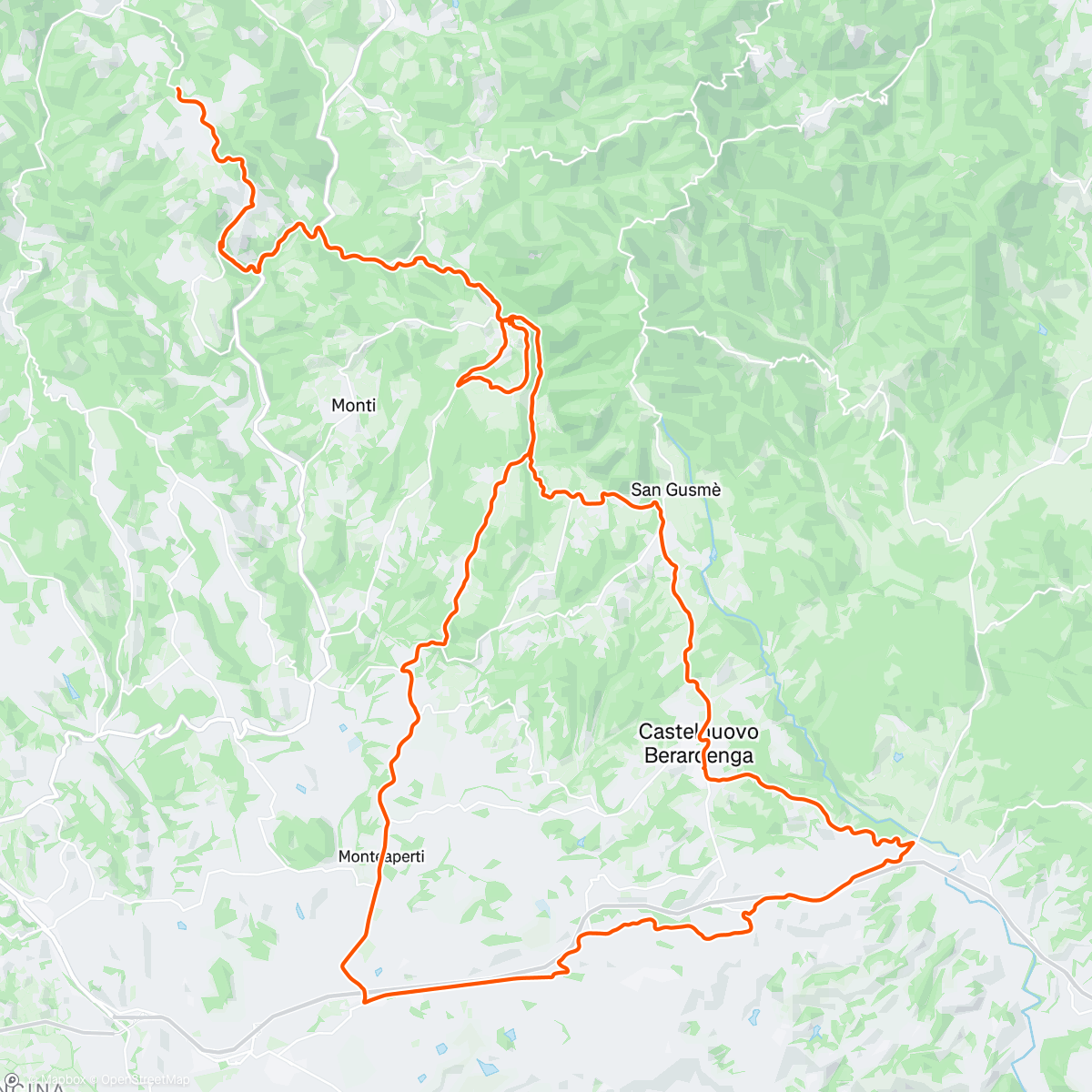 Map of the activity, Brolio
