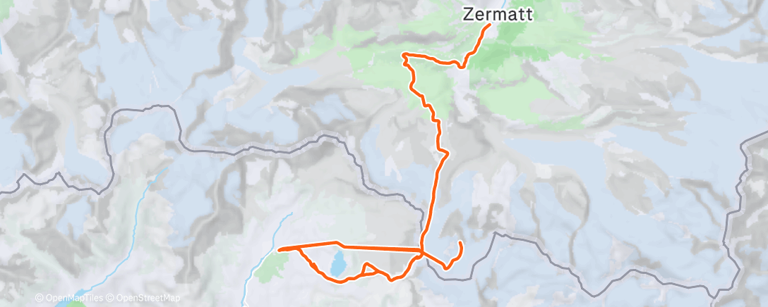 Map of the activity, Zermatt '25: Day Six