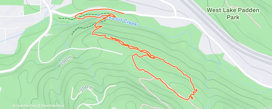 Map of the activity, Lunch Walk