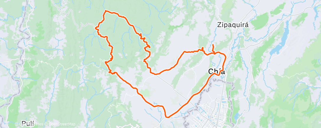 Map of the activity, Vuelta ciclista por la mañana