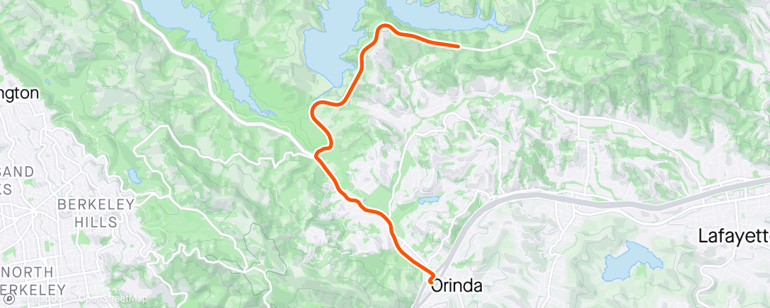 Map of the activity, Post-race roll back