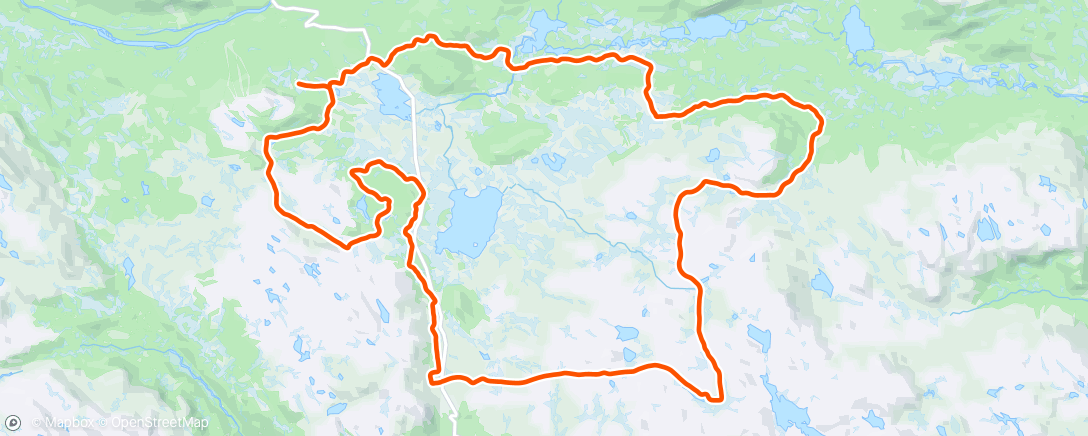 Map of the activity, Morning Nordic Ski