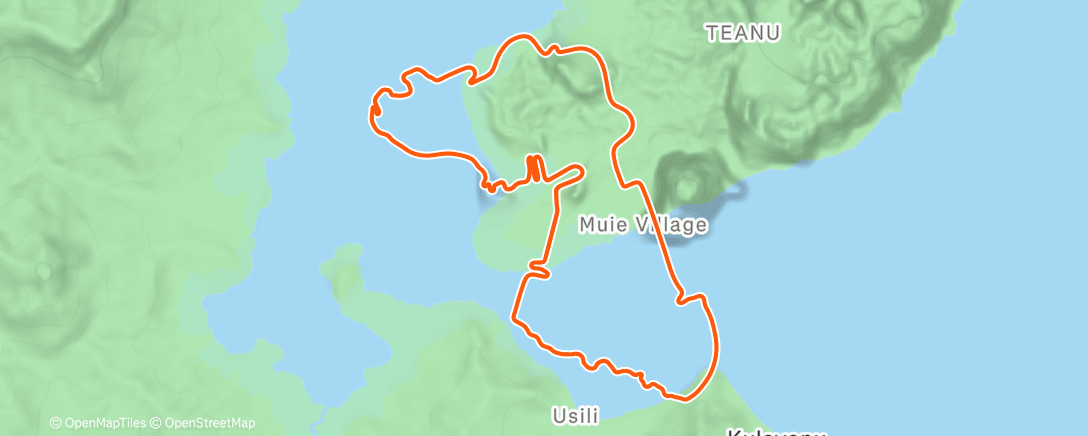 Map of the activity, Zwift - Pacer Group Ride: Ocean Lava Cliffside Loop in Watopia with Coco