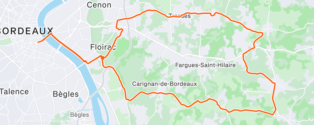 Map of the activity, A jeun