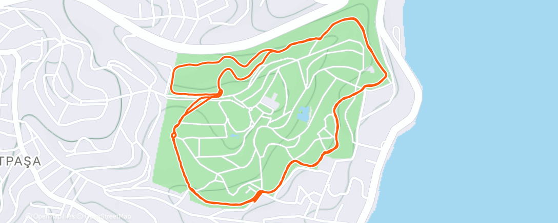Map of the activity, Lunch Run