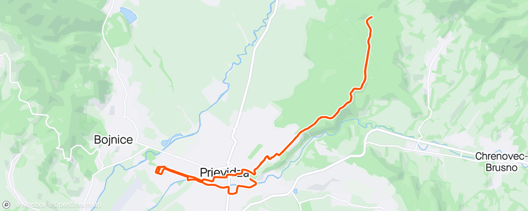 Mapa da atividade, Pondelkovy Jogging