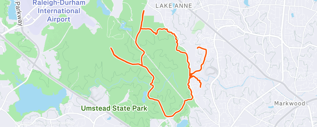 Map of the activity, no sleet shaming here