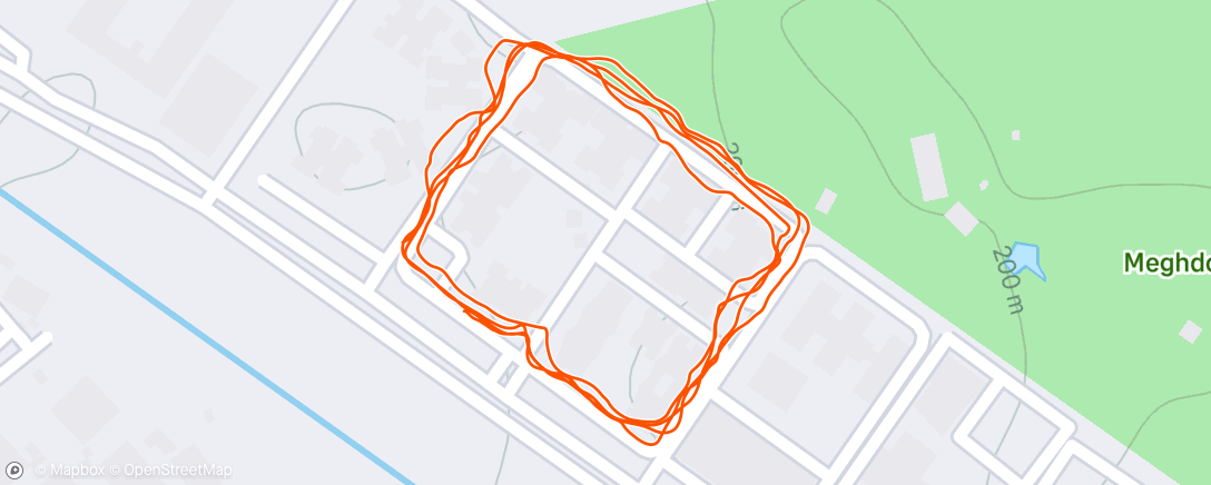 Map of the activity, Night Walk