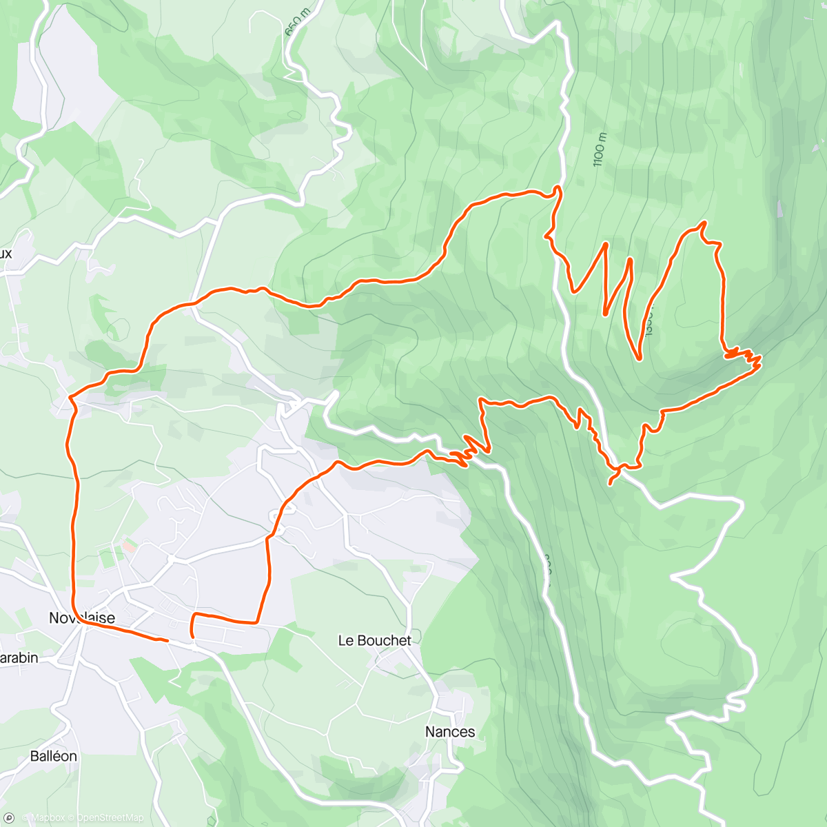 Map of the activity, Rando trail avec les meeeeeecs
