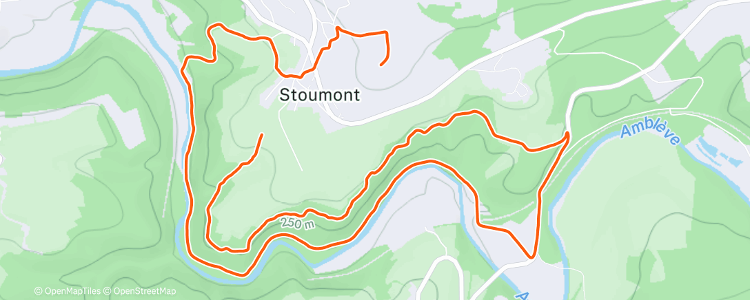Map of the activity, Trailrun