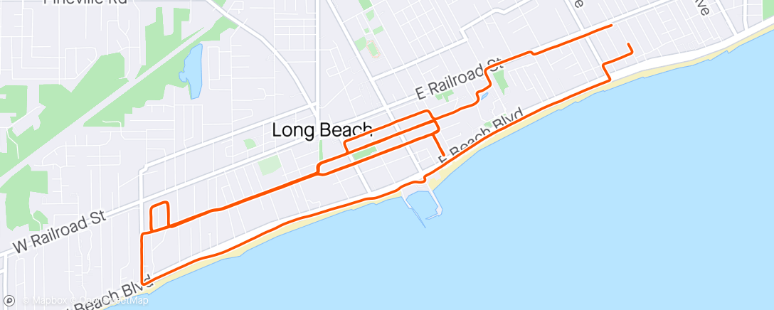 Map of the activity, Long Beach Recovery