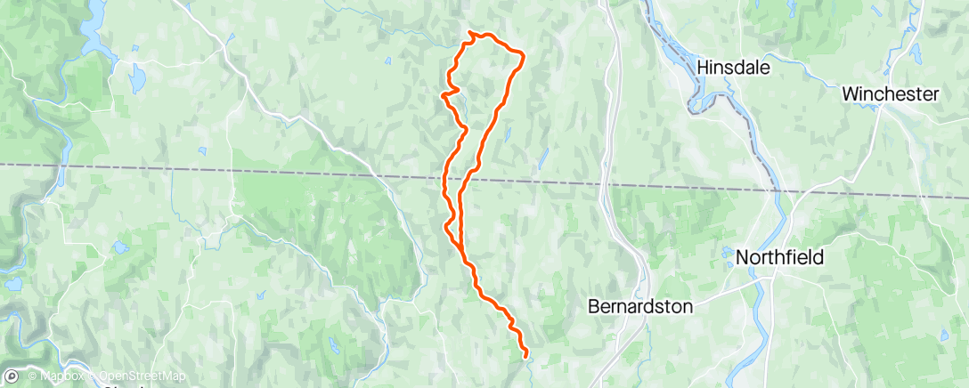 Map of the activity, Remarkably chilly Afternoon Ride
